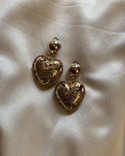 Vintage Heart Earring