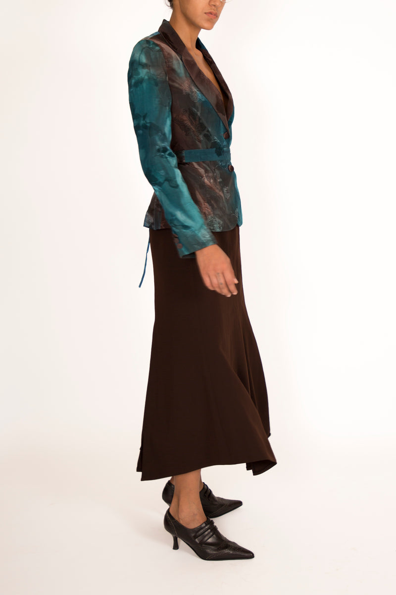 '80s Teal and Brown Anabiose Ensemble
