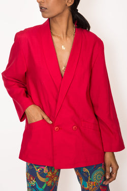 Buy Vintage Red Boyfriend Jacket for Woman on Bodements.com