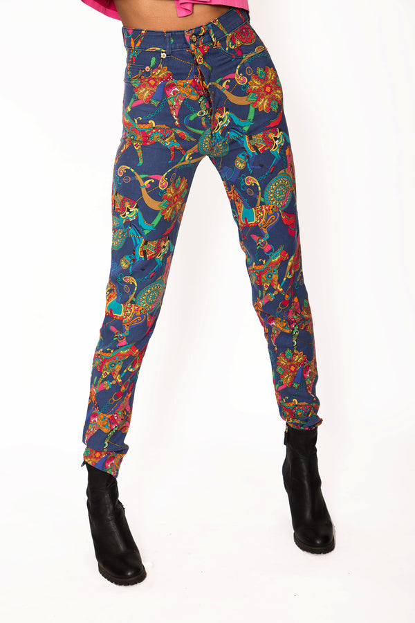 Buy Vintage '90s "Madonna" Printed Silk Pants for woman on Bodements.com