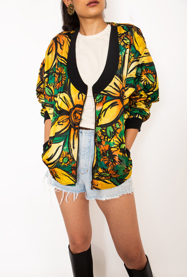 Buy Vintage Printed Bomber Jacket for woman on Bodements.com