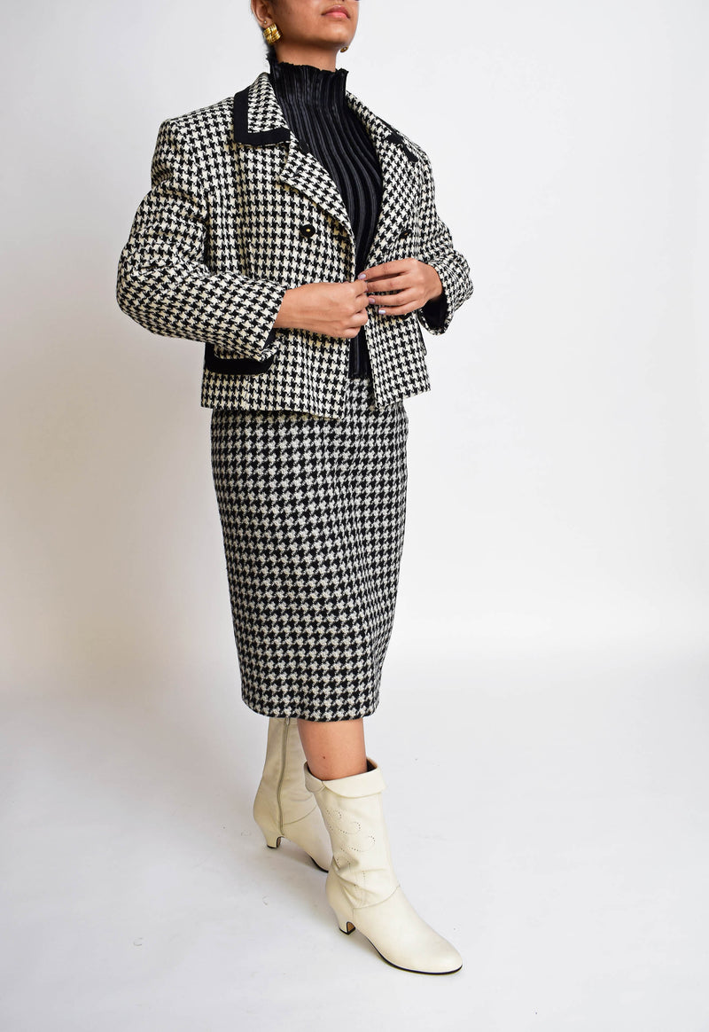 '90's 'Coco' Houndstooth Ensemble