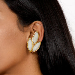 `70s Reversed Clip On Earrings
