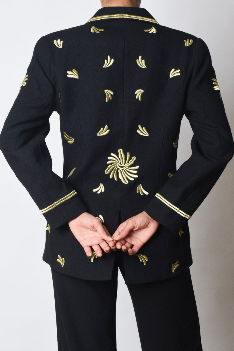 70’s ‘Lina’ Jacket with Golden Embroidery