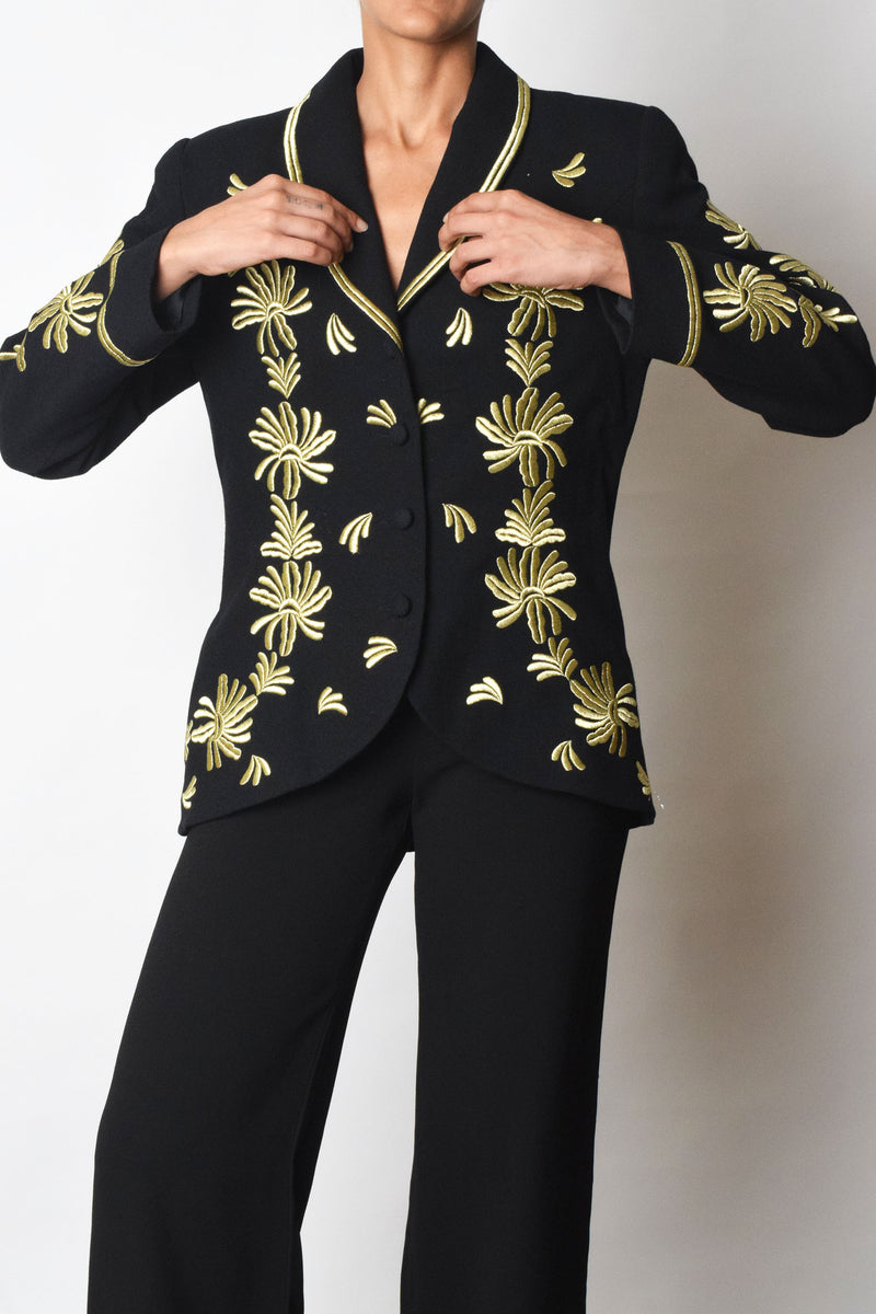 70’s ‘Lina’ Jacket with Golden Embroidery