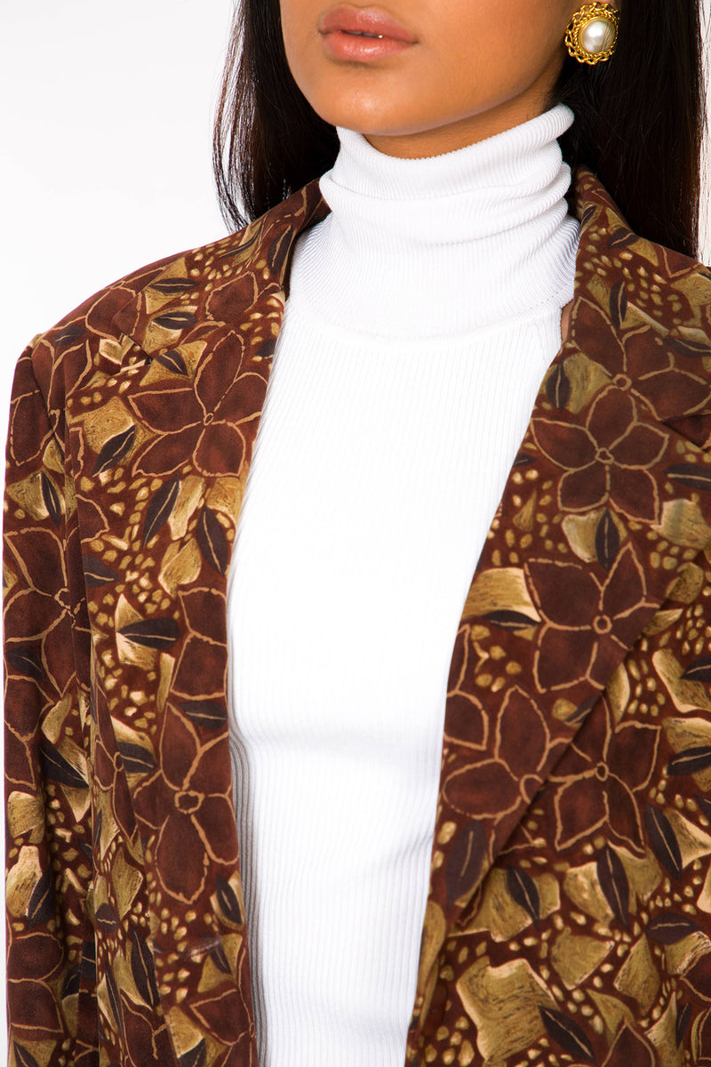 Buy Vintage Oversized floral Blazer Jacket for woman on Bodements.com