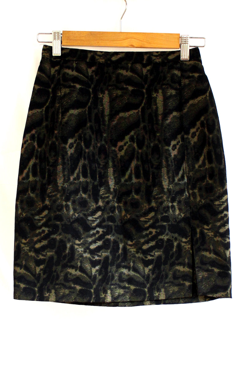 Buy Vintage '80s "Jane" Animal Printed Short Skirt on Bodements