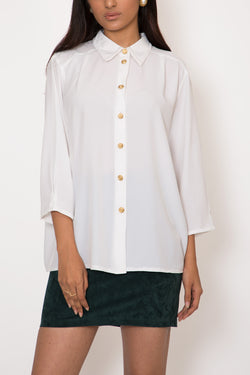 Buy Vintage White Shirt Embroidered Collars for Woman on Bodements.com